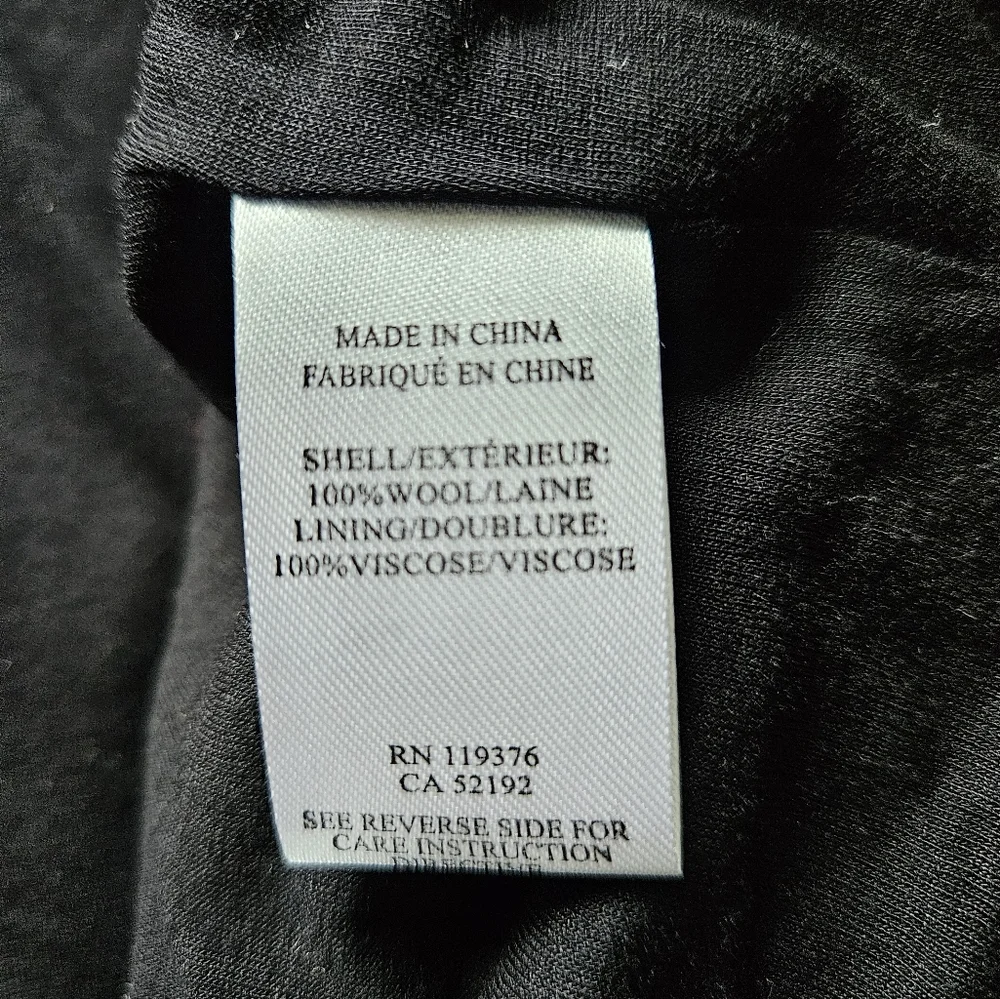 Helmut Lang Wool Black Asymmetrical Zip Up Sleeveless Vest Pockets Size Medium - Picture 8 of 11